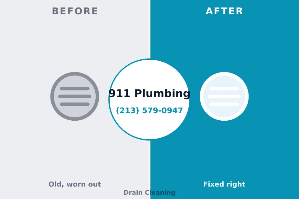Before and after: plumbing company College Station, TX